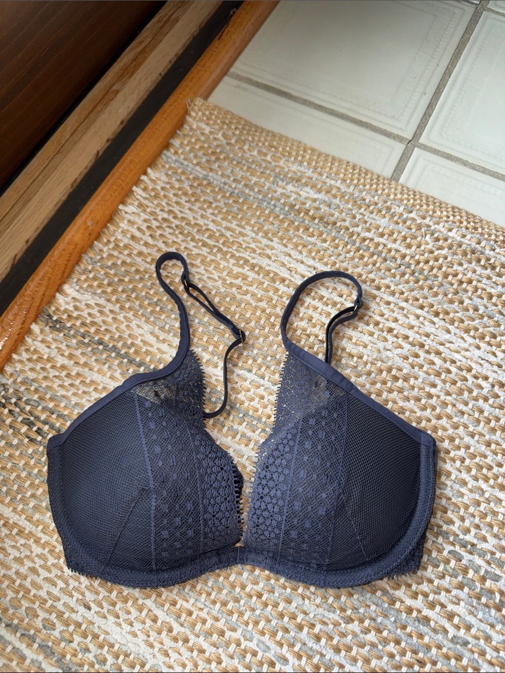 Victoria's Secret Black Lace Push-Up Bra